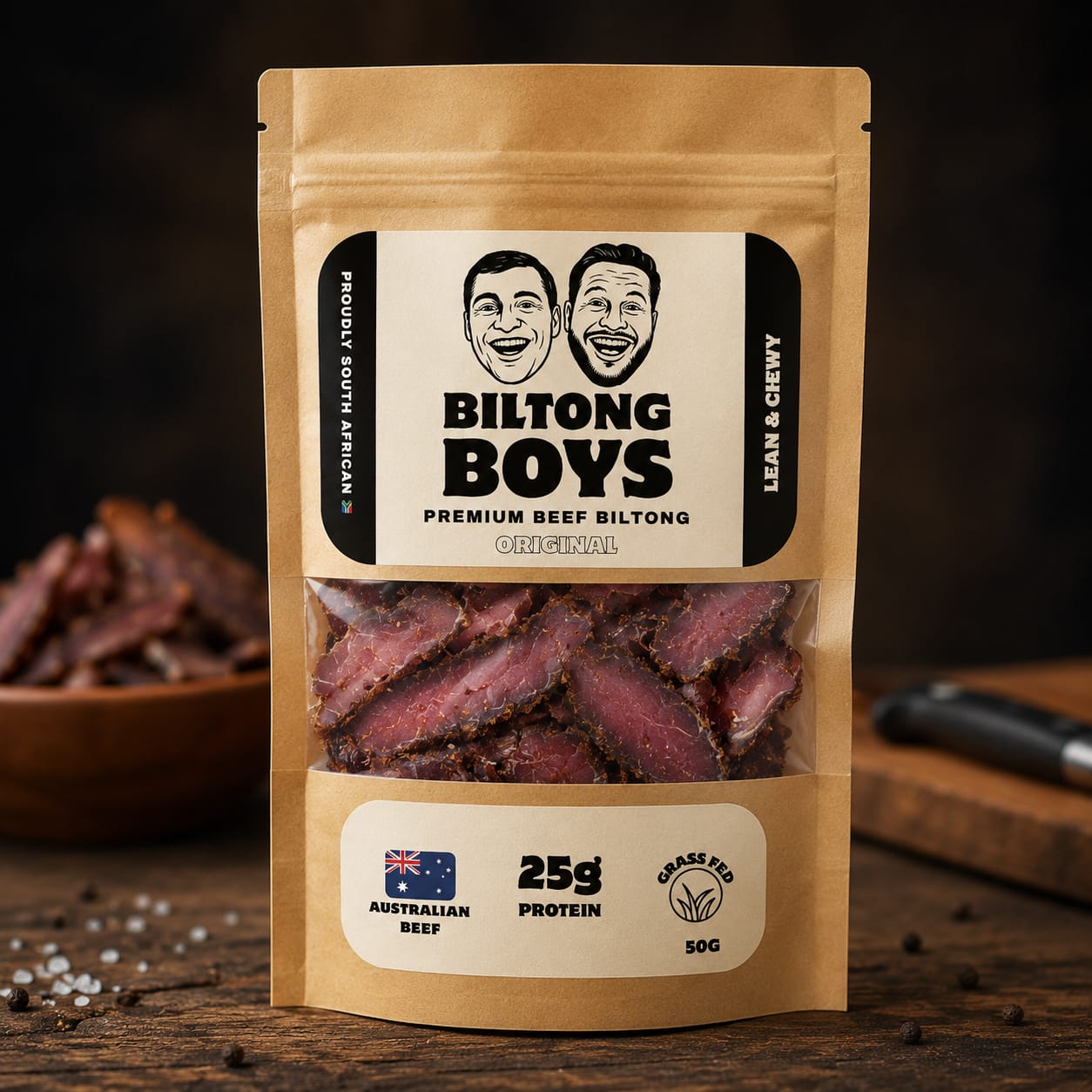 Biltong Boys, Lucky 13 Sandwich — AI product & menu visuals